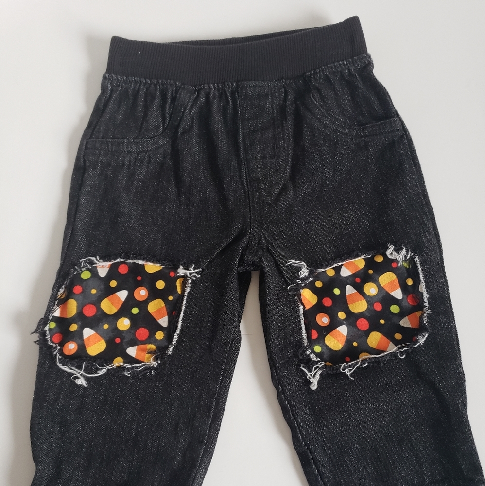 Boys infant Distressed candy Corn Jean's 12m